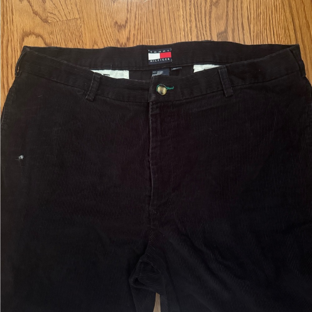Tommy Hilfiger Men's Dark Corduroy Trousers